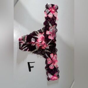 PINK Floral Lace Panty